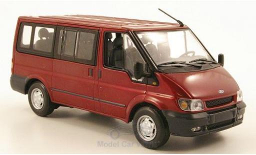 Diecast model cars Ford Transit Bus Tourneo metallic red 2000 without Vitrine 1/43 Minichamps