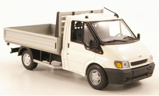 Diecast model cars Ford Transit Pritsche flatbed white 2000 sans Vitrine 1/43 Minichamps