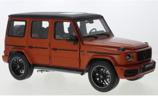 Diecast model cars Mercedes Classe G AMG G63 matt-orange 1/18 I Minichamps
