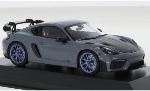 Diecast model cars Porsche 718 GT4 RS grey 2022 1/43 Minichamps