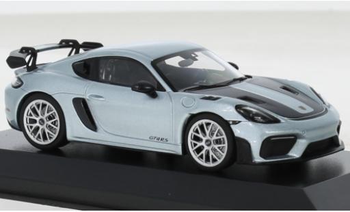 Diecast model cars Porsche 718 GT4 RS metallise blue 2022 1/43 Minichamps