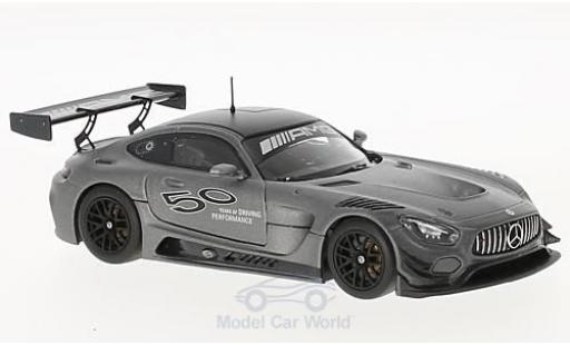 Diecast model cars Mercedes AMG GT GT3 3 metallic grey 50 Jahre AMG 1/43 Minichamps