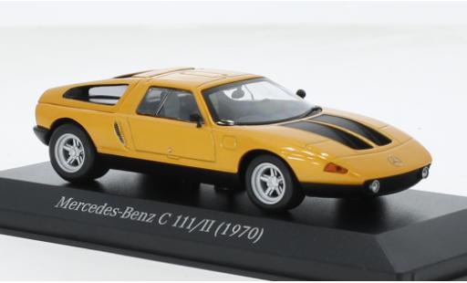 Diecast model cars Mercedes C111 Base / II orange 1969 1/43 I Minichamps