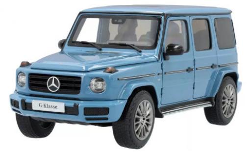 Diecast model cars Mercedes Classe G AMG Line (W463) blue 2018 1/18 Minichamps
