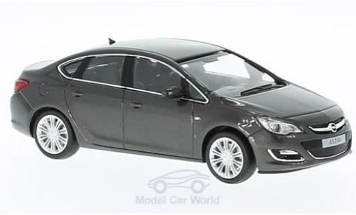 Diecast model cars Opel Astra Limousine J metallic grey 2012 1/43 Minichamps