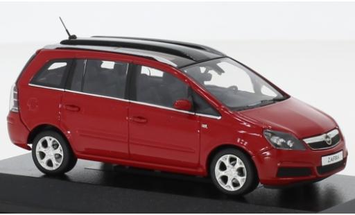 Diecast model cars Opel Zafira B red 2005 avec toit panoramique 1/43 Minichamps