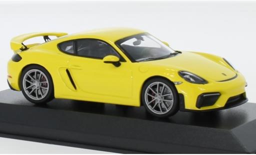 Diecast model cars Porsche 718 GT4 (982) Spectrum Edition yellow 2020 1/43 Minichamps