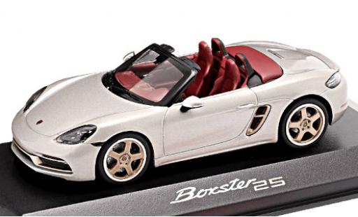 Diecast model cars Porsche 718 Boxster 25 (982) metallic grey 2021 25 ann&Atilde;&copy;es 1/43 Minichamps