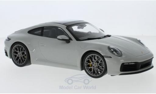 Diecast model cars Porsche 911 4S Carrera grey 2019 1/18 Minichamps