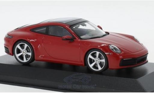Diecast model cars Porsche 911 S Carrera red 2019 1/43 Minichamps