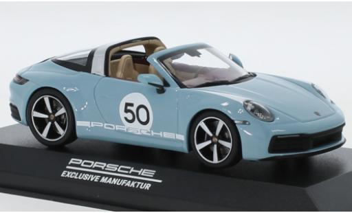 Diecast model cars Porsche 911 Targa 4S blue/Dekor No.50 Heritage Design Edition 1/43 Minichamps