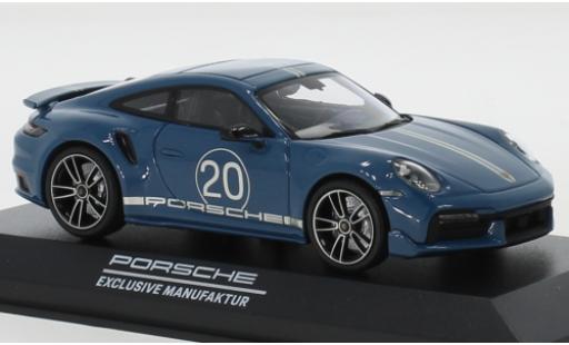 Diecast model cars Porsche 911 Turbo s blue China 20th Anniversary 1/43 Minichamps