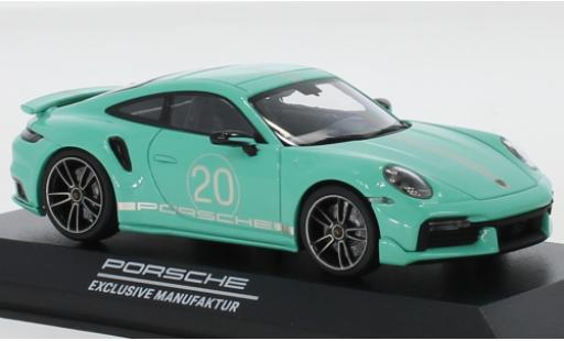 Diecast model cars Porsche 911 Turbo s green China 20th Anniversary 1/43 Minichamps