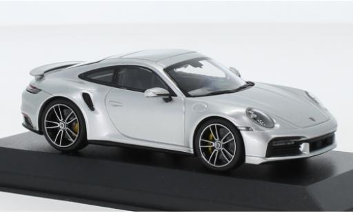 Diecast model cars Porsche 911 Turbo s grey 2020 1/43 Minichamps