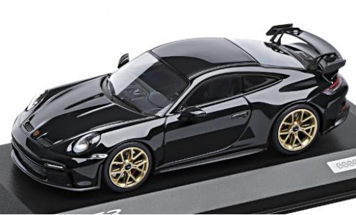 Diecast model cars Porsche 911 GT3 metallic black 2021 1/43 Minichamps