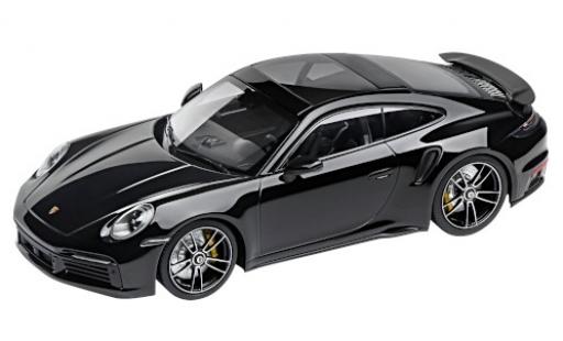 Diecast model cars Porsche 911 Turbo s black 2020 1/18 Minichamps