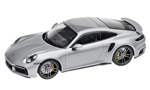 Diecast model cars Porsche 911 Turbo s grey 2020 1/18 Minichamps