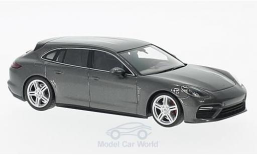 Diecast model cars Porsche Panamera Turbo Sport Tourismo metallic grey 1/43 Minichamps