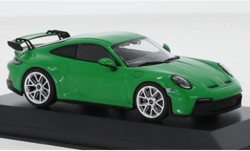 Diecast model cars Porsche 911 GT3 green 2021 1/43 Minichamps