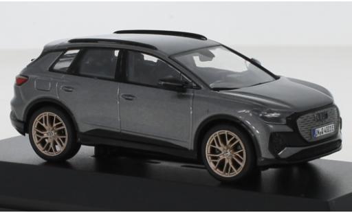 Diecast model cars Audi Q4 suv e-tron metallic grey 2021 1/43 Minimax