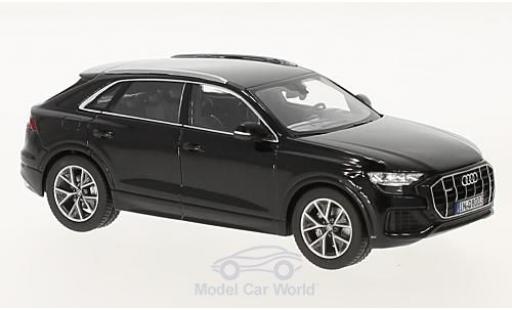 Diecast model cars Audi Q8 suv metallic black 2018 1/43 Norev