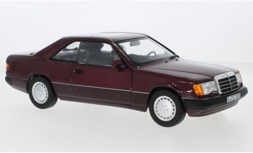 Diecast model cars Mercedes Classe E Coupe 300 CE-24 (C124) metallise red 1988 1/18 Norev