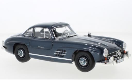 Diecast model cars Mercedes 300 Base SL (W198) metallise blue 1954 1/18 Norev