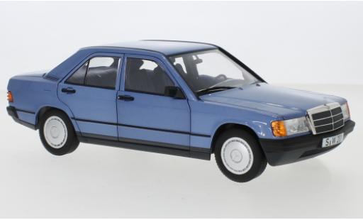 Diecast model cars Mercedes 190 Base E (W201) metallic blue 1982 1/18 Norev