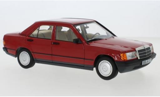 Diecast model cars Mercedes 190 Base E (W201) red 1982 1/18 I Norev