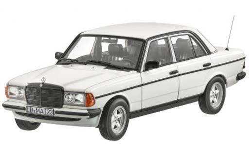 Diecast model cars Mercedes 200 Coupe (W123) white with AMG-Bodykit 1/18 Norev
