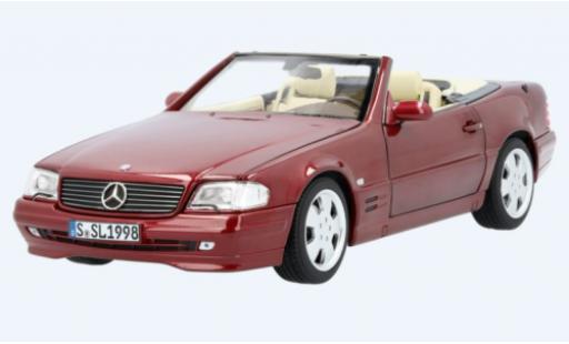 Diecast model cars Mercedes 500 Base SL (R129) metallic red 1998 1/18 Norev