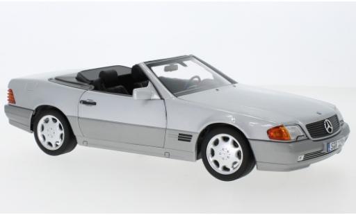 Diecast model cars Mercedes 500 Base SL (R129) grey 1988 avec Softtop et Hardtop 1/18 Norev