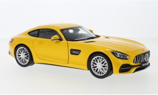 Diecast model cars Mercedes AMG GT GT S (C190) metallic yellow 1/18 Norev