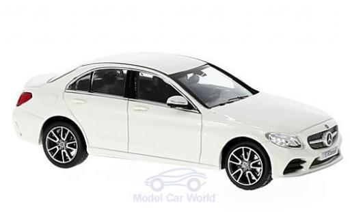Diecast model cars Mercedes Classe C Base Mopf (W205) metallic white 1/43 Norev