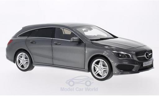 Diecast model cars Mercedes CLA Shooting Brake Klasse Estate metallic grey 1/18 Norev