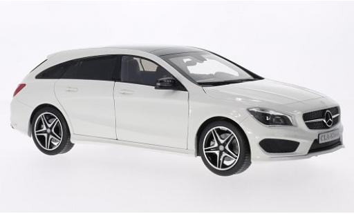 Diecast model cars Mercedes CLA Shooting Brake Klasse Estate white 1/18 Norev
