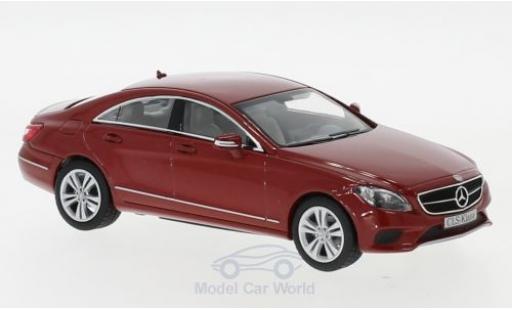 Diecast model cars Mercedes CLS Base (C218) metallic red 2014 1/43 Norev
