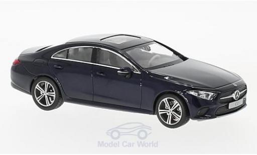 Diecast model cars Mercedes CLS Base Coupe (C257) metallic blue 2018 1/43 Norev