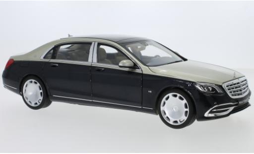 Diecast model cars Mercedes Classe S Base Maybach S 650 (X222) metallic beige/metallic blue 1/18 Norev