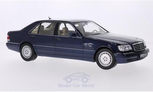 Diecast model cars Mercedes Classe S Lang S 500 L (W140) metallic blue 1/18 Norev