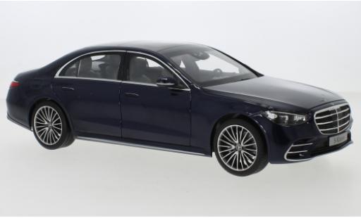 Diecast model cars Mercedes Classe S AMG -Line (V223) metallic blue 2020 1/18 Norev