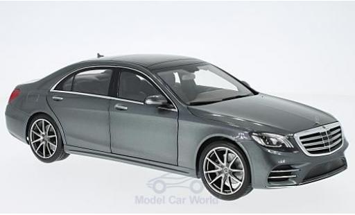 Diecast model cars Mercedes Classe S Base V222 Mopf metallic grey 2017 1/18 Norev