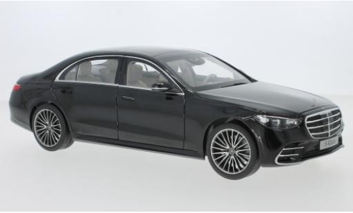 Diecast model cars Mercedes Classe S Base (V223) black 2021 1/18 Norev