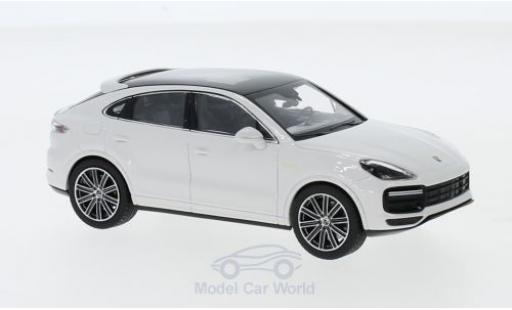 Diecast model cars Porsche Cayenne Turbo S e-hybrid Coupe white 2019 1/43 Norev