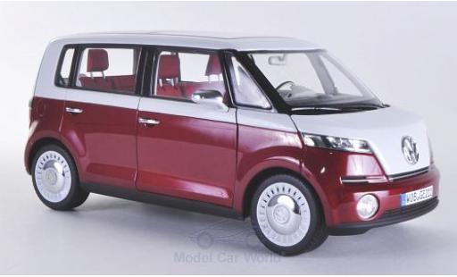 Diecast model cars Volkswagen Bulli Concept metallic red/white 2011 Autosalon Genf 1/18 Norev