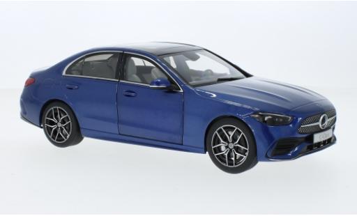 Diecast model cars Mercedes CLA Base C-classe (W206) metallise blue 2021 1/18 I NZG