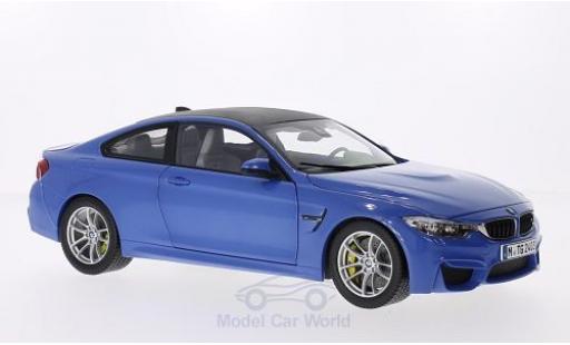 Diecast model cars Bmw M4 Coupe metallic blue/carbon 2014 1/18 Paragon