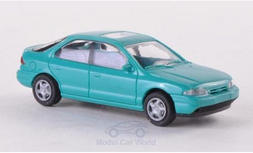 Diecast model cars Ford Mondeo Flie&Atilde;�heck MKI turquoise 1994 without Vitrine 1/87 Rietze