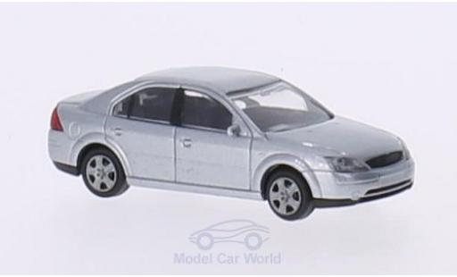 Diecast model cars Ford Mondeo Berline MKIII grey 2000 without Vitrine 1/87 Rietze