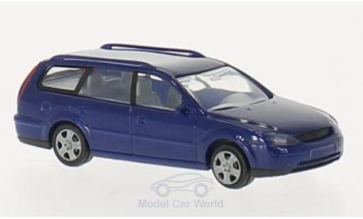 Diecast model cars Ford Mondeo Turnier blue 2000 1/87 Rietze